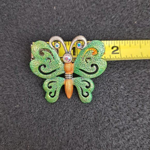 Vintge DD Butterfly Brooch - Picture 9 of 10